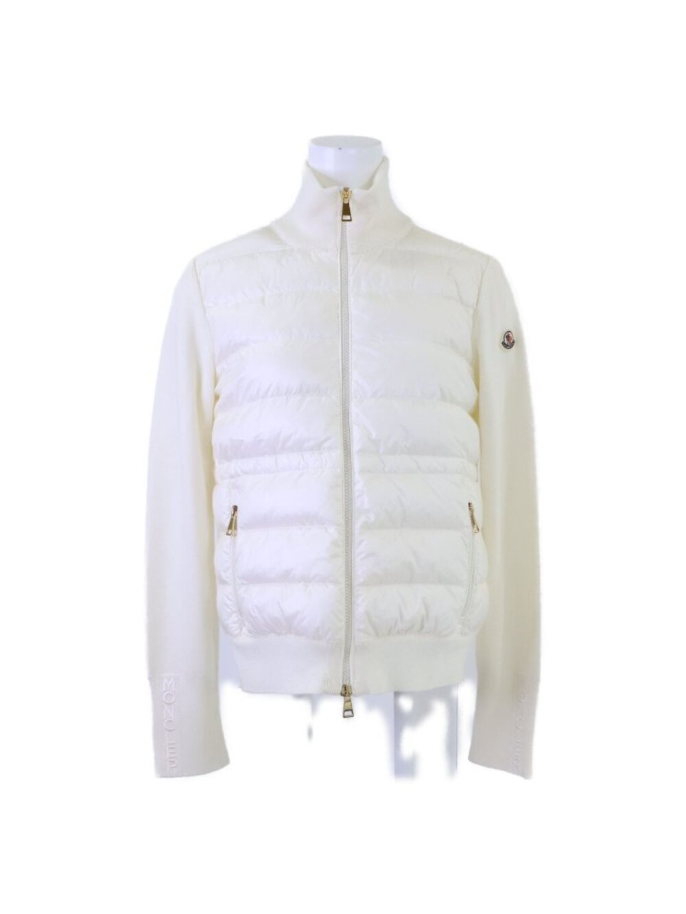 Moncler Down Switchable Knit Cardigan Jacket XS